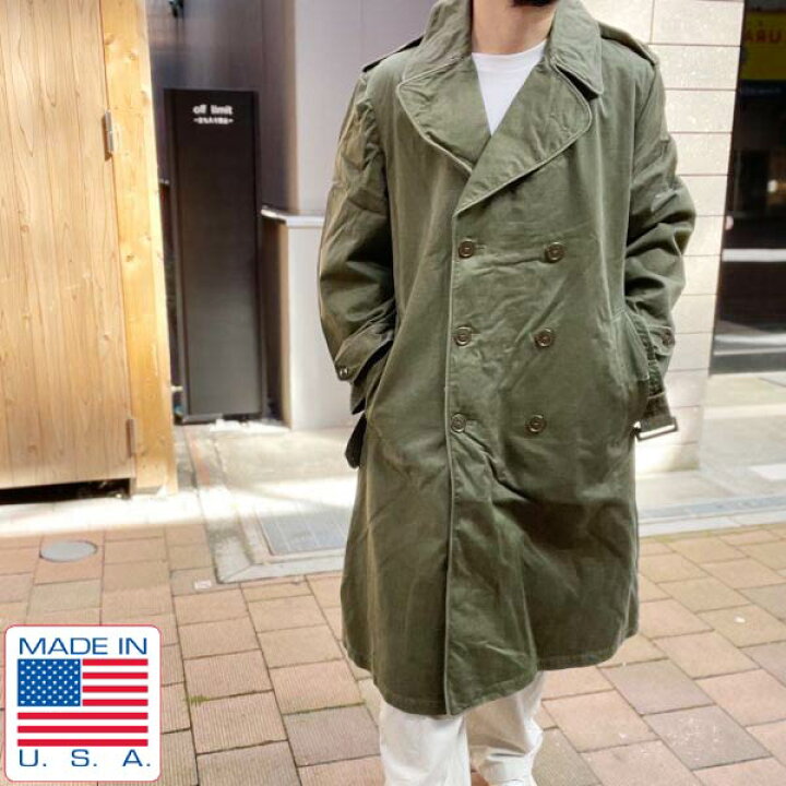 楽天市場】50s 実物 米軍 US ARMY オーバーコート M-R コットンサテン  