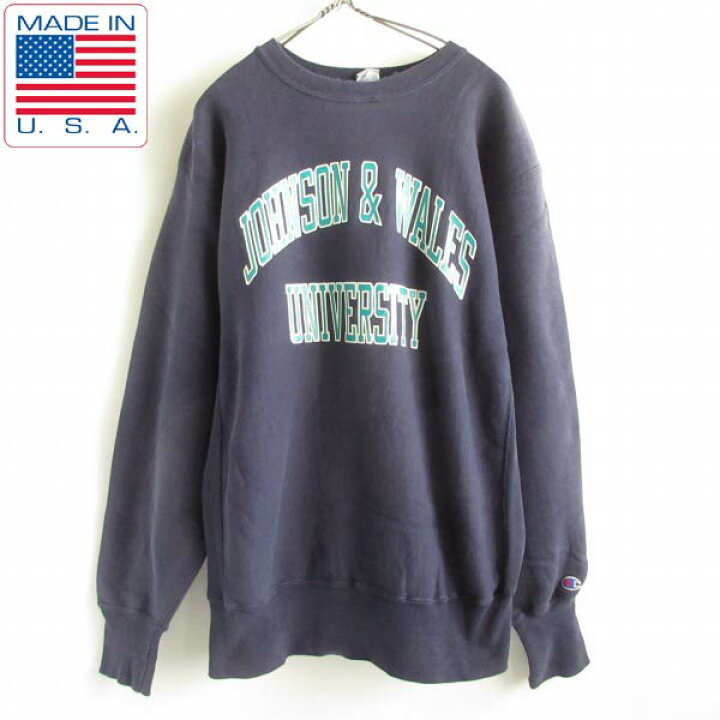 楽天市場】90s 刺繍タグ USA製 チャンピオン JOHNSON&WALES リバース 