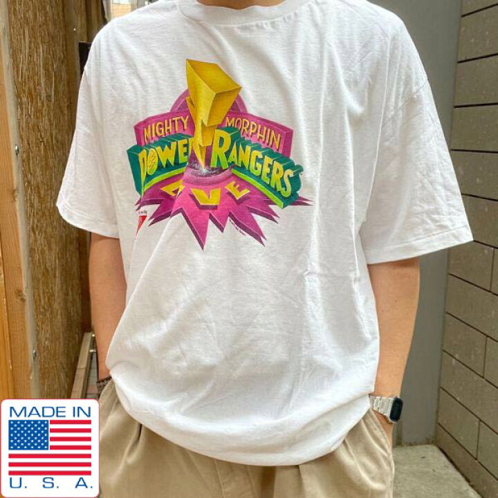 楽天市場】新品 USA製 90s パワーレンジャー LIVE プリント 半袖 T 
