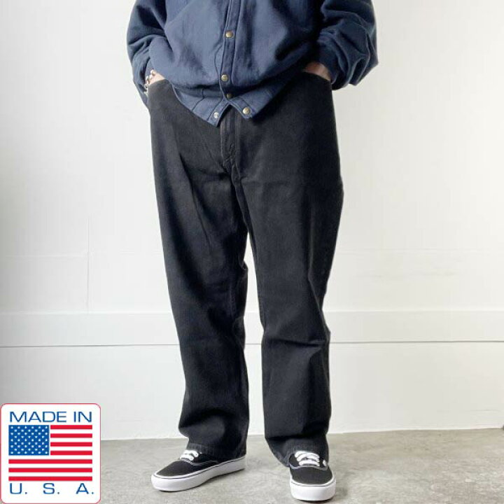 楽天市場】2003年製 USA製 リーバイス550 後染めブラック ジーンズ  