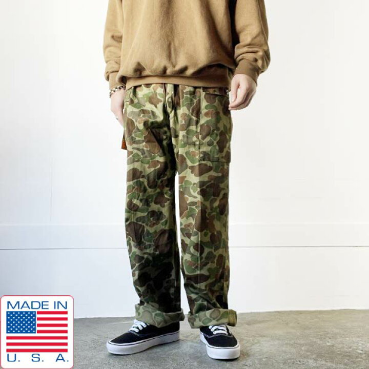 楽天市場】新品 50s USA製 フロッグスキン 迷彩 カーゴパンツ 実寸W37 