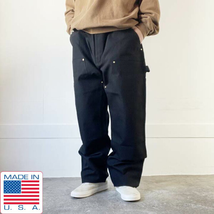 楽天市場】新品 00s USA製 carhartt B01 BLK ダック ダブルニー 