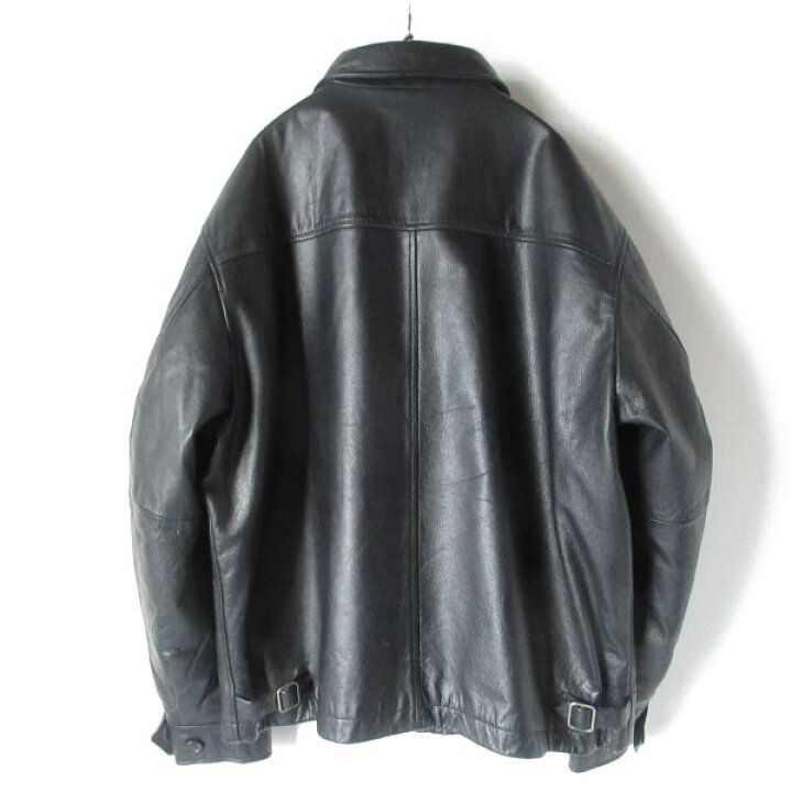 楽天市場】90 OLD GAP オールド ギャップ 短丈 レザージャケット 黒 L 