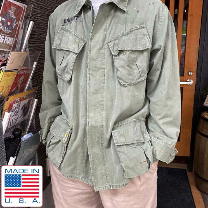 楽天市場】60s-70s USA製 実物 米軍 ジャングルファティーグ 