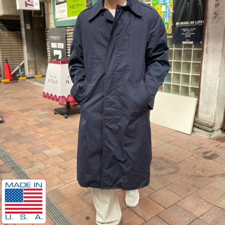 楽天市場】美品 70s USA製 実物 米軍 USAF ステンカラー コート 紺系  