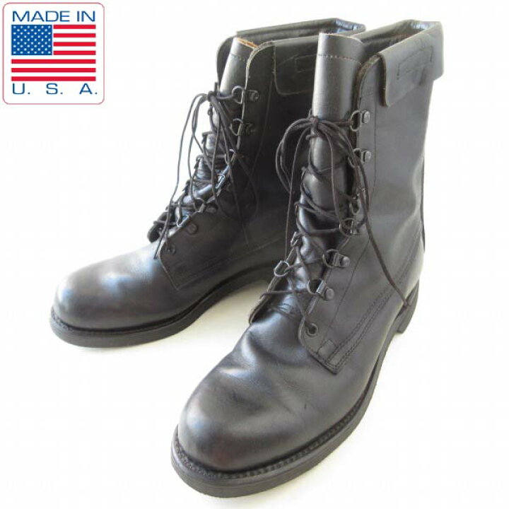 楽天市場】90s USA製 実物 米軍 コンバットブーツ 黒 8.5D 26.5cm 