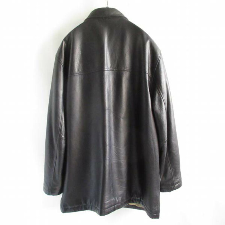 楽天市場】DOCKERS ドッカーズ レザー カーコート 黒 L Tバック レザー  