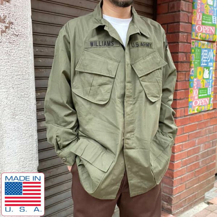 楽天市場】新品 希少 60s USA製 実物 米軍 ジャングルファティーグ 
