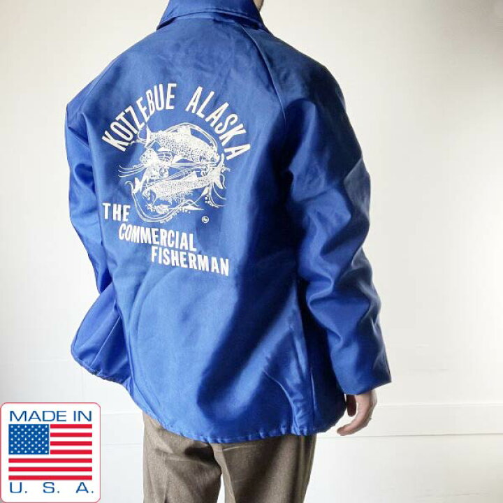楽天市場】新品 70s-80s USA製 Swingster コーチ ジャケット 裏ボア 青 