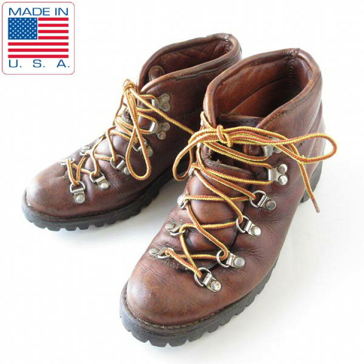 楽天市場 70 S 80 S Usa製 Danner ダナー マウンテントレイル 茶系 24cm マウンテンブーツ ビンテージ マウンテンライトの前身 靴 D122 中古 カジュアル 古着屋 Bridge