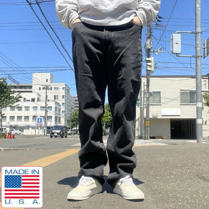 楽天市場】美品 2003年製 USA製 リーバイス550 後染めブラック 