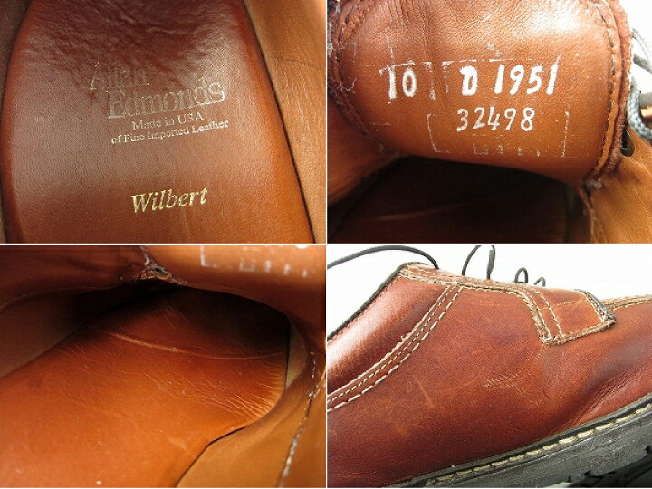 楽天市場】USA製 アレンエドモンズ Wilbert Uチップ シューズ 茶系 10D  