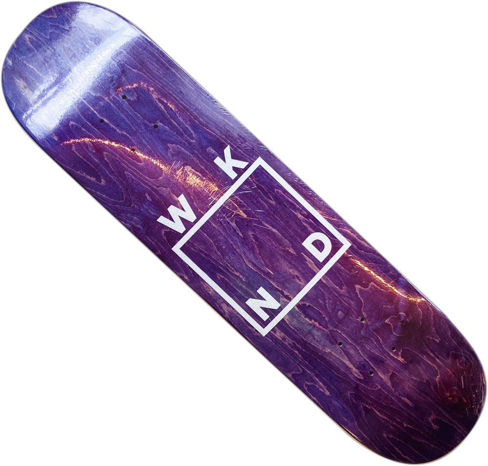 WKND デッキ GLITTER LOGO 7.75 PURPLE - スケートボード・インライン