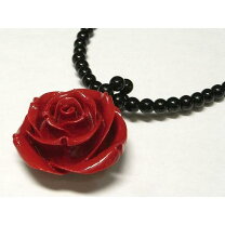 楽天市場】薔薇 ネックレス 珊瑚の通販