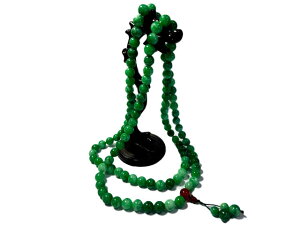 翡翠 念珠 数珠 ラウンド グリーン 約10mm 緑 パワーストーン