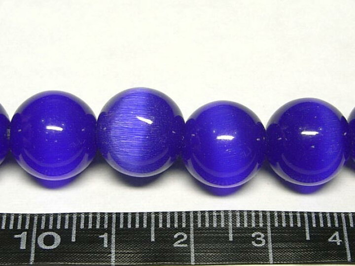 楽天市場】キャッツアイビーズ ブルー 約12mm 【1粒販売 