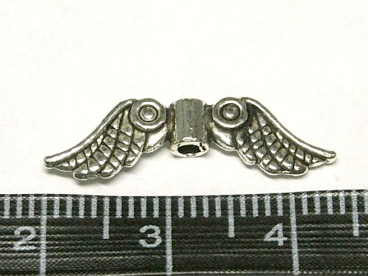 楽天市場】スペーサー 天使の羽 銀古美 約6×24mm （20個セット  