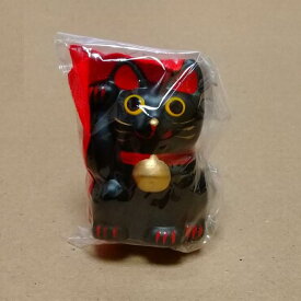 招き猫 (黒) 高さ：約5cm 雑貨 置き物 [ 新品 ]