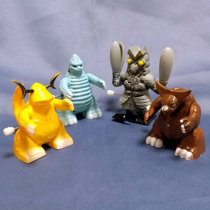 ウルトラ怪獣 レットキング バルタン星人 ゴモラ ミニソフビ 1988 