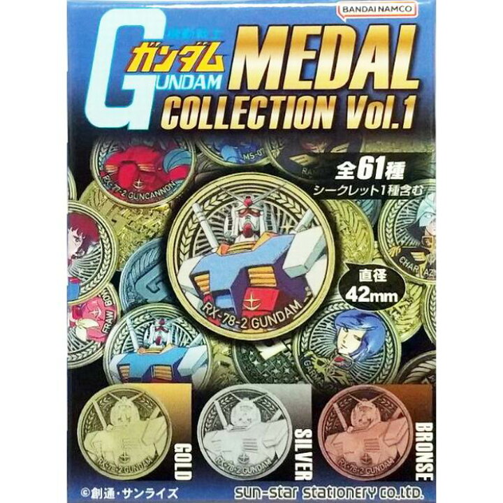 楽天市場】機動戦士ガンダム メタルアートメダルコレクション Vol.1 