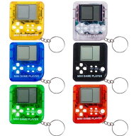 レトロミニゲームキーホルダー 単品販売 ※色指定可 カラー全6種 (赤・青・黄・緑・黒・白) レトロゲーム…