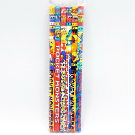 ポケットモンスター HB鉛筆 (6本セット) 長さ：16cm 日本製 文房具 文具 雑貨 / バンプレスト [ 新品 ]