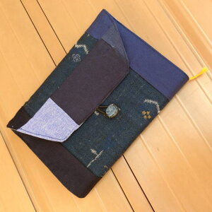 【バルキーハンズ】和柄プリントパッチワーク単行本用ブックカバー/在庫1/茶、ベージュ/21x44/単行本/送料無料 綿 コットン かわいい 可愛い 敬老の日 ギフト お返し お祝い プレゼン