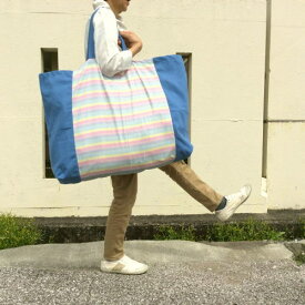 【お昼寝バッグ】【入園準備】【レギュラーサイズ】洗える！レインボー手作りお昼寝布団バッグ 布団バッグ