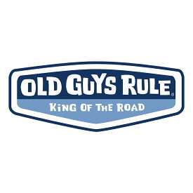 ステッカー ■OLD GUYS RULE■ オールドガイズ ルール KING OF THE ROAD ステッカー (BLUE) 102×45