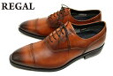 リーガル REGAL 靴 35HR メンズ ビジネスシューズ 35HRBB 【雨の日も安心】 GORE-TEX 本革 ストレートチップ レースアップ☆ブラウン