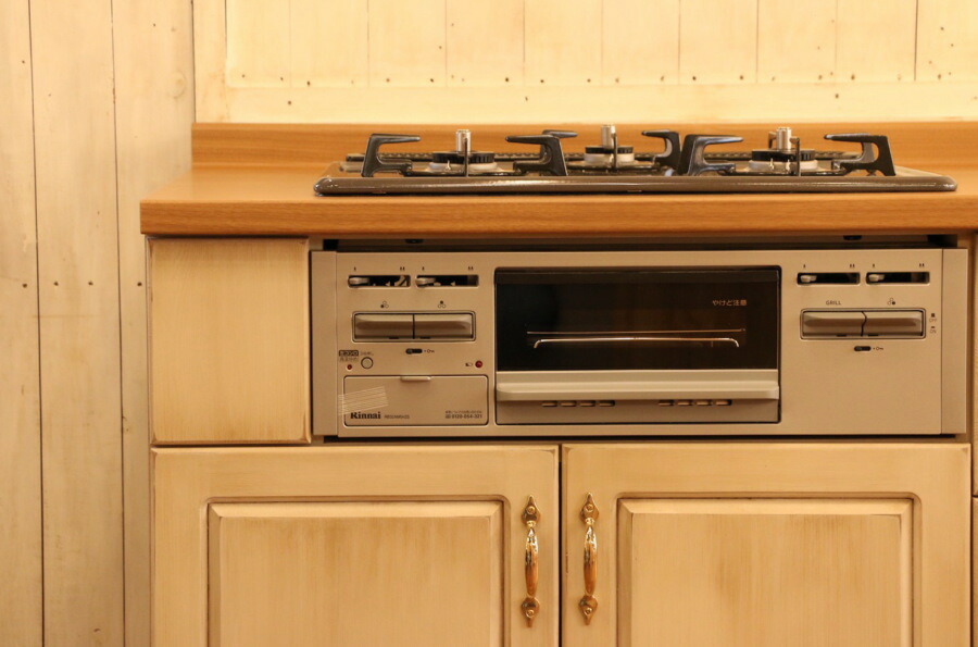 楽天市場】カントリー キッチン W2550 I型 メラミン天板 オーダー家具