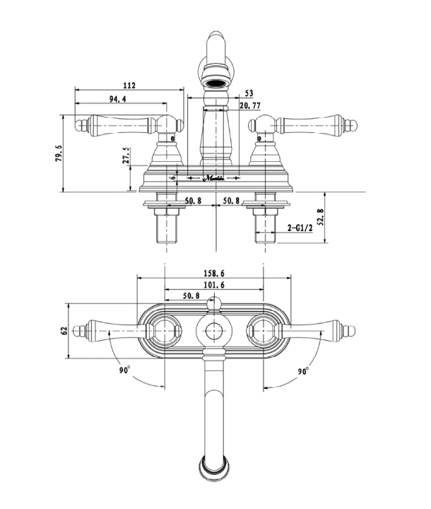 楽天市場】アンティーク風 輸入水栓 Hearden 洗面台 蛇口 混合水栓