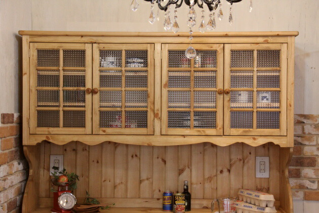 楽天市場】カップボード 幅165 日本製 カントリー 家具 手作り 木 木製 