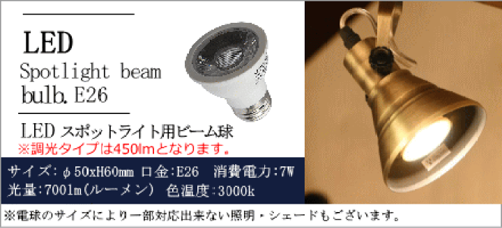 楽天市場】【LED電球付き】スポットライト DR-SP28 ダクトレール