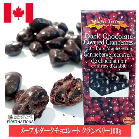 クランベリー まるごと チョコレート 各100g カナダ 土産 メープルテルワー 人気 日本語シール はがし カナダ旅行