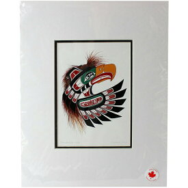 アート プリント 絵画 ダブルマット紙 カナダ 先住民 ネイティブ インディアン SHORTY THUNDERBIRD MASK