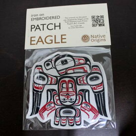 ネイティブ柄 ワッペン カナダ 先住民 インディアン 雑貨 Eagle イーグル 鷲