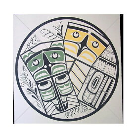 アート シルクスクリーン 絵 画 カナダ 先住民 ネイティブ インディアン 限定エディション 11/700 SIBAXOLA