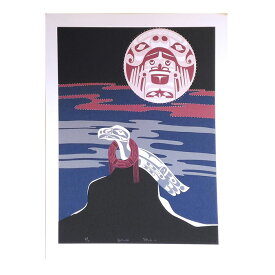 アート シルクスクリーン 絵 画 カナダ 先住民 ネイティブ インディアン 限定エディション 49/100 GALUDA