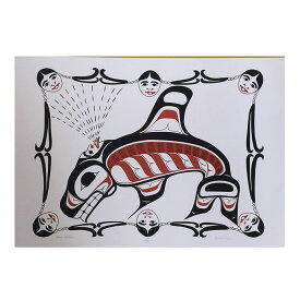 アート シルクスクリーン 絵 画 カナダ 先住民 ネイティブ インディアン 限定エディション 127/180 SEVEN SISTERS