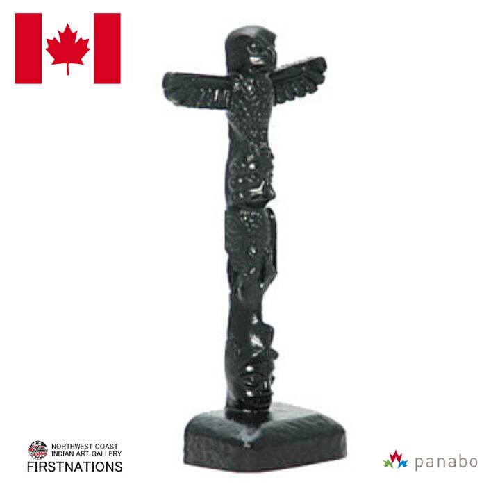 楽天市場】トーテムポール TOTEM POLE レプリカ 黒 カナダ 先住民 