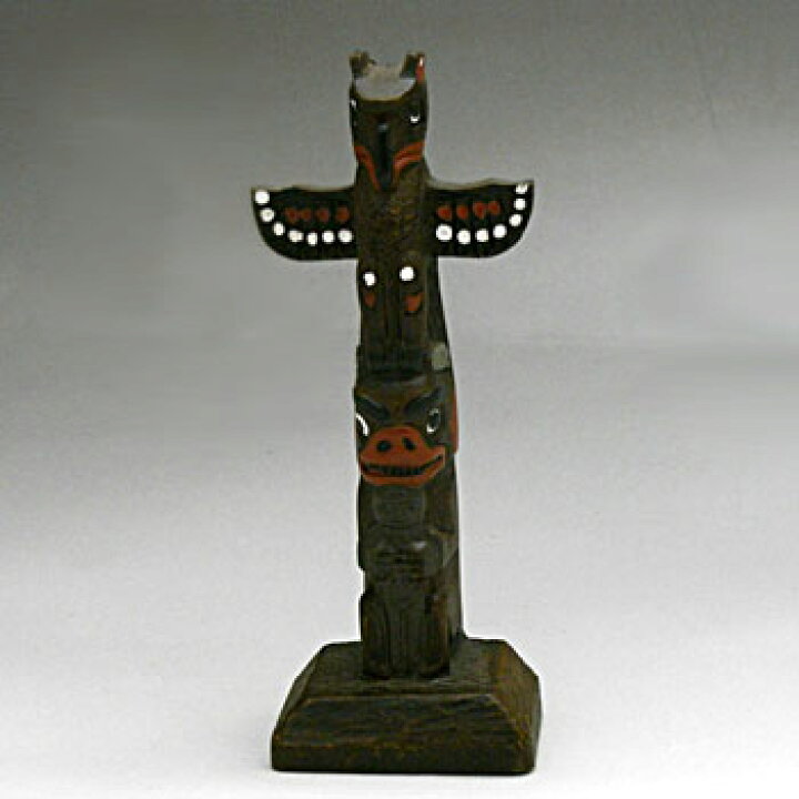 楽天市場 トーテムポール Totem Pole レプリカ カナダ 先住民 ネイティブ インディアン Boma製 Thunderbird サンダーバード 11cm カナダお土産専門店canadianspirit