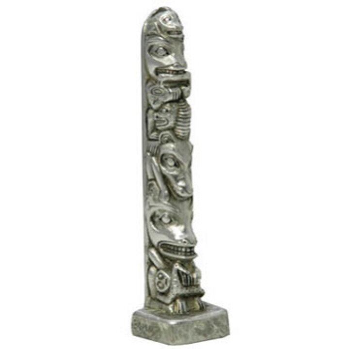 楽天市場 カナダ 先住民 ネイティブ インディアン Boma製 トーテムポール ピューター製 Totem Pole Bear Wolf Totem Pole 8 5cm カナダお土産専門店canadianspirit