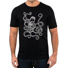 インディアンアート Tシャツ MENS メンズ カナダ 先住民 ネイティブ デザイン Octopus S-XL ティーシャツ