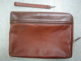 HAMILTON 25831 ハミルトンメンズ 牛革 手つきポーチブラウン 27×17×3cm