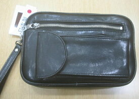 GUSTO Gガスト 25583 メンズポーチ 22cm手つき 男性用 セカンドバッグブラック