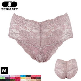 ZERMATT ツェルマット スタンダード ショーツ 1127 M レディース 総レース 深履きタイプ 敏感肌 日本製 ストレッチレース 華やかさ 通気性 快適 送料無料 普段使い 日常用 ベーシックショーツ カジュアルショーツ デイリー シンプルショーツ レギュラーショーツ ベーシック