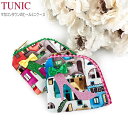TUNIC チュニック ポーチ ミニポーチ 18168 全2色 日本製 小さいポーチ かわいい 口紅入れ カギ入れ 小銭入れ 薬入れ 手のひらサイズ 可愛い 小さめ コンパクト 軽い プリント ハイヒール リボン おしゃれ 持ち歩き 機能的 送料無料