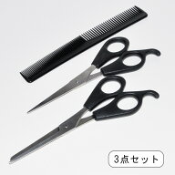 カットハサミ スキバサミ すきバサミ コーム ヘアカット セルフカット 散髪 はさみ 髪 くし 櫛 セット シ…