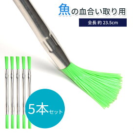 魚 ささら 血合い取り 魚の内臓取り 5本セット キッチン ブラシ たわし うろこ取り 掃除 調理器具 料理 ササラ